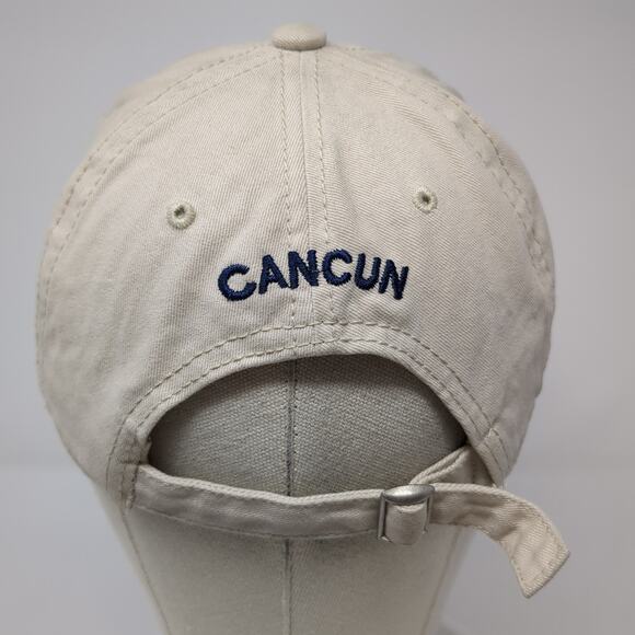 Margaritaville Cancun Slideback Hat Beige One Size Embroidered Outdoor - Picture 6 of 9
